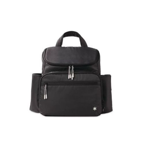 Skip Hop Forma Next Diaper Backpack - Black: Water Repellent, 1.3lb, Nylon Shell, Fits Laptop Up To 15 Inches