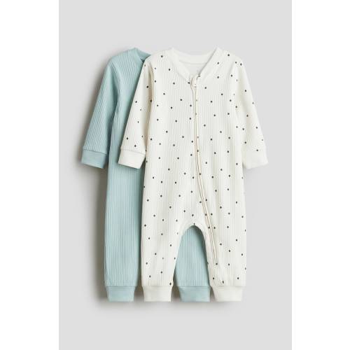 2-PACK COTTON PAJAMA JUMPSUITS