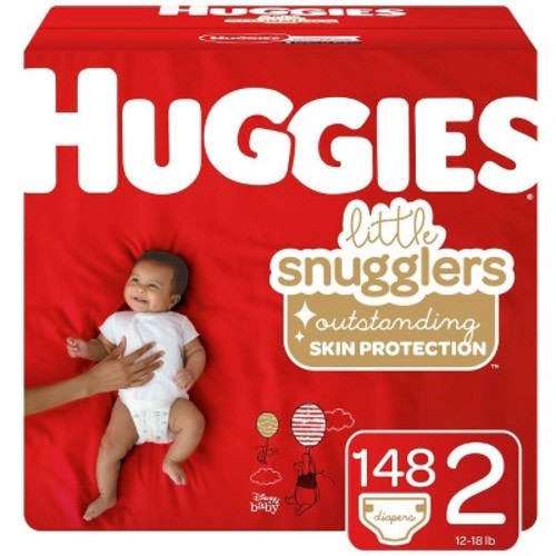 Huggies Little Snugglers Diapers Huge Pack - (Select Size), Size: Size 2 (148 Count)