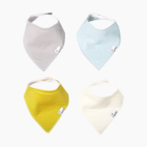 Copper Pearl Bandana Bib Set (4-Pack) - Stone