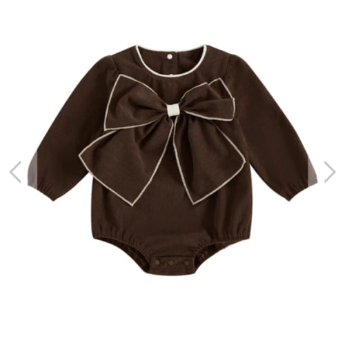 COCO Big Bow Romper - Hazel & Bo