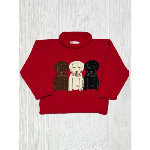 Lily Pads Red 3 Labs Roll Neck Sweater - Lily Pads Boutique