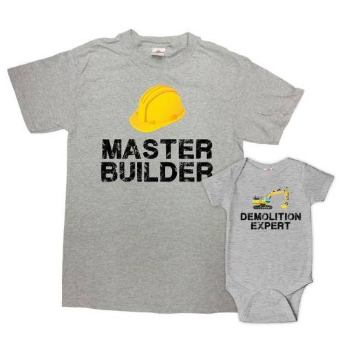 Matching Dad And Kid Shirts Father Son Gift Daddy Daughter T Shirts Fathers Day Present Dad And Baby TShirts Daddy And Me Outfit - SA1079-80
