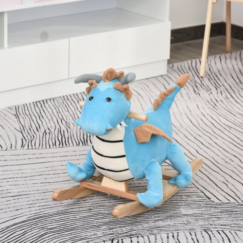 Qaba Kids Plush Ride-On Toy Dinosaur Rocker & Reviews | Wayfair