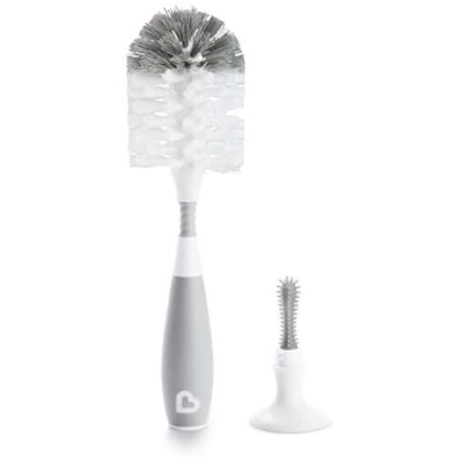Munchkin Bristle Bottle Brush, Grey