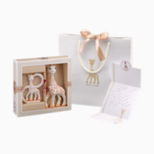 Vulli Sophiesticated Gift Set with Sophie la Girafe Teether & So'Pure Teether