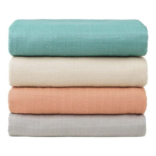 Viviland Swaddle Blanket, Cotton Muslin Swaddle Blanket for Boys Girls, 4 Pack Baby Swaddle Blanket Muslin Swaddle Receiving Blanket for Newborn, 47 X 47 inch