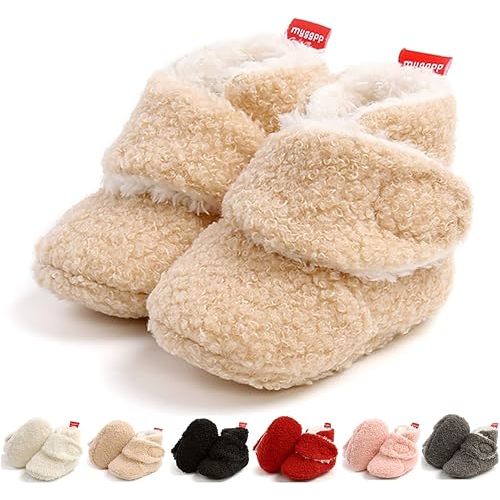 Ohwawadi Infant Baby Slippers Girls Boys Booties Warm Baby Socks Shoes Newborn Crib Footwear Prewalkers