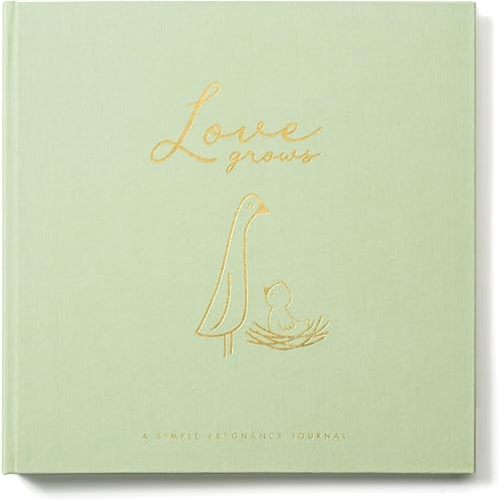 Lucy Darling Pregnancy Journal & Memory Book Moss Green, Mom & Baby Diary, Pregnancy Must Haves for Expecting First Time & Experienced Moms, Maternity Milestone Gifts, Premium Baby Book Keepsake