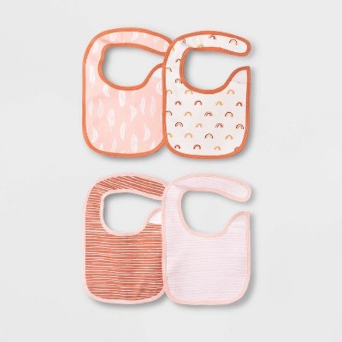 Baby Girls' 4pk Earth & Sky Bib - Cloud Island™ Pink