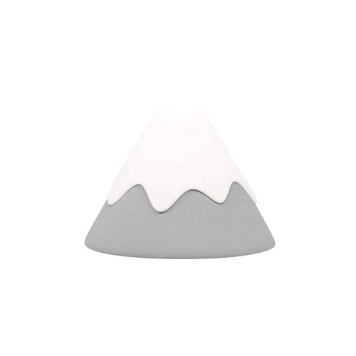 Baby Night Light Snow Mountain Tap Squeeze Touch Control with Timer, Dimmable, Soft Eye Caring, Rechargeable, Portable, Nursery Night Lamp for Breastfeeding, BPA Free Silicone, kids safe, Gift (Grey)