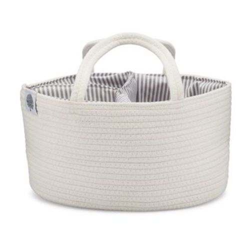Parker Baby Co. Rope Diaper Caddy Organizer - Gray