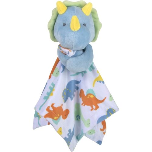 Minky Animal Snuggler Lovey Blanket for Kids, Babies, Boys, Girls, Gender Neutral Security Blanket with Stuffed Animal
