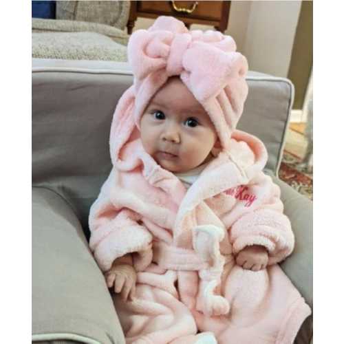 New Baby gift-Custom baby gift, Personalized Baby Robe, New baby girl gift, custom robe, baby shower gift, newborn bathrobe, Infant robe