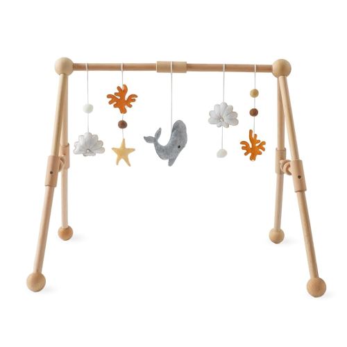 Promise Babe Baby Play Gym Wooden Infant Activity Gym with 5 Detachable Toys, Stage-Based Developmental Activity Gym Baby to Toddler, Newborn Boys and Girls : Amazon.com.au: Baby