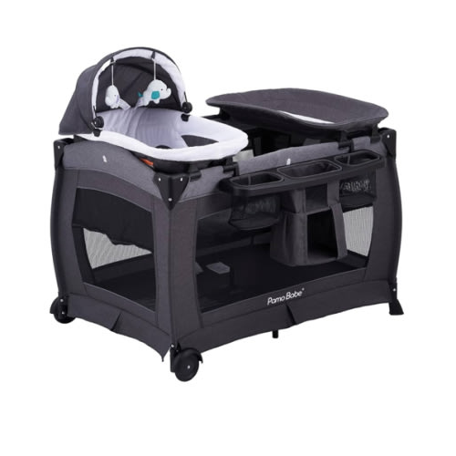 Pamo Babe Portable Playpen Foldable Playard for Baby and Toddler Mattress, Changing Table for Newborn Portable Playard