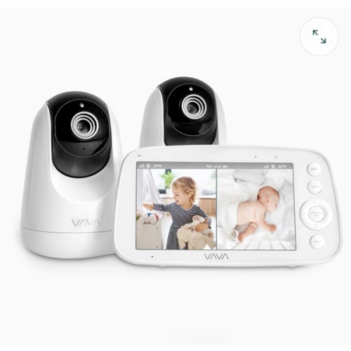 VAVA Split Screen Baby Monitor: Watch Two Rooms at Once