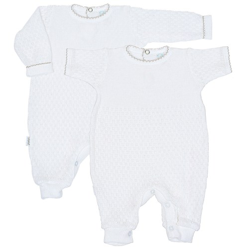 Paty Knit Romper Short Sleeve/Long Sleeve