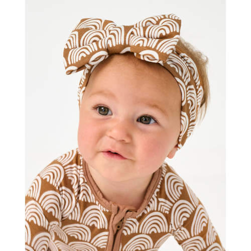 Rust Rainbows Luxe Bow Headband - Little Sleepies