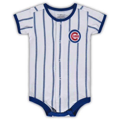 Newborn Royal Chicago Cubs Power Hitter Short Sleeve Bodysuit
