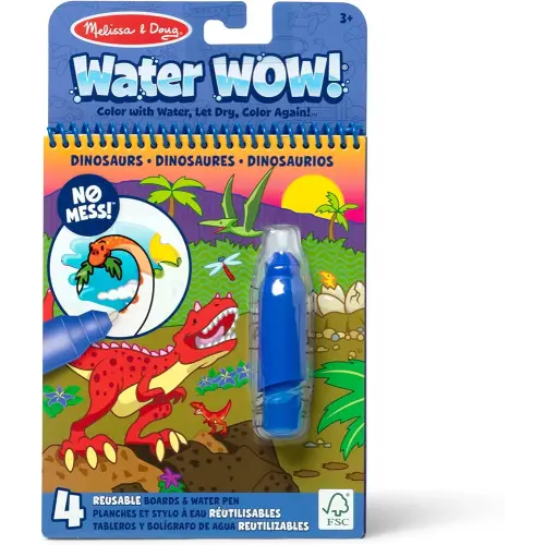Melissa & Doug On The Go Water Wow! Reusable Water-Reveal Activity Pad – Dinosaurs