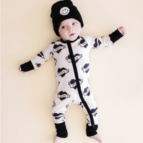 Bamboo Zip Romper | Mom Tattoo