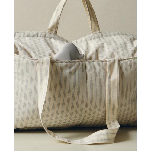 STRIPED MATERNITY PUSHCHAIR BAG
