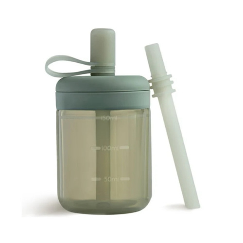 Silicone Training Cup with Straw