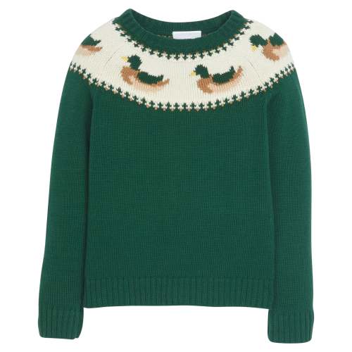 Fair Isle Sweater- Mallard
