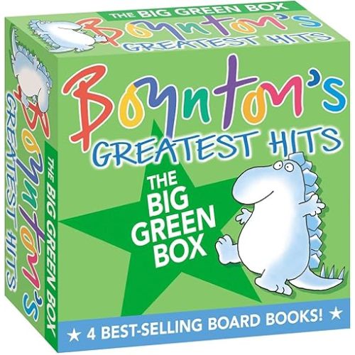Boynton's Greatest Hits The Big Green Box (Boxed Set): Happy Hippo, Angry Duck; But Not the Armadillo; Dinosaur Dance!; Are You A Cow? Board book – Illustrated, November 27, 2018