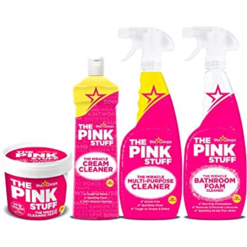 Stardrops - The Pink Stuff Ultimate Bundle - Miracle Cleaning Paste, Multi-Purpose Bathroom Spray and Foam Cleaner