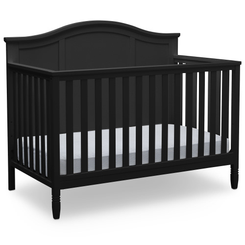 Delta Children Madrid 5-in-1 Convertible Baby Crib, Black