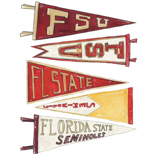 FSU Pennants Art Print