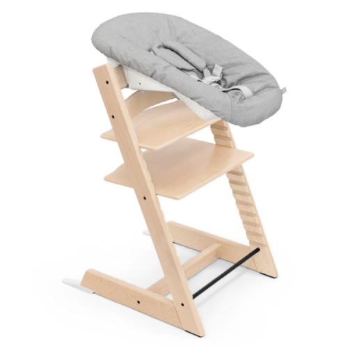 Monica + Andy - Tripp Trapp® Natural with Newborn