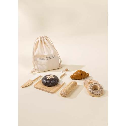 Wooden bakery playset