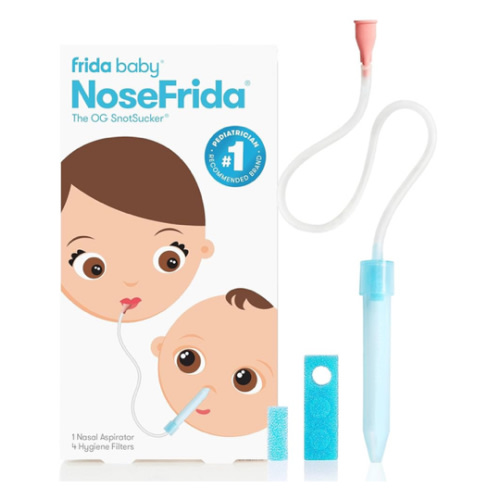 Frida Baby NoseFrida SnotSucker for Baby, Nasal Aspirator for Baby, Nose Sucker Nasal Aspirator for Allergy Relief + Congestion Relief, FSA/HSA Eligible