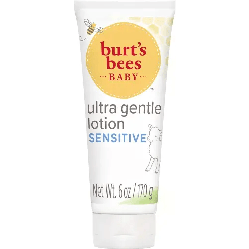 Burt's Bees Baby Ultra Gentle Lotion with Aloe for Sensitive Skin, Pediatrician Tested, 99% Natural Origin Baby Care, 6 Oz