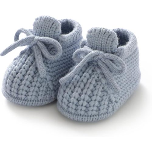 Baby Shoes Newborns Knit Baby Booties Soft Warm First Walking Shoes for Infant Boys and Girls