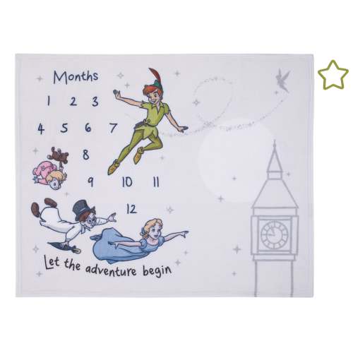 Disney Peter Pan White Let The Adventure Begin Super Soft Photo Op Mil – NoJo Baby