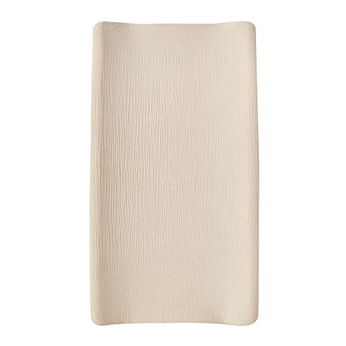 Muslin Changing Pad Cover,Ultra Soft Breathable Diaper Changing Table Cover for Baby Boys Girls,Neutral Fitted Changing Pad Sheets