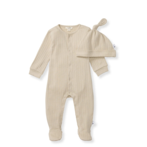 Sweet Rib Baby Neutral Jumpsuit Set