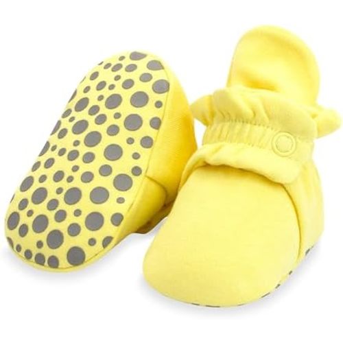 Zutano Unisex Organic Cotton Baby Booties With Gripper Soles