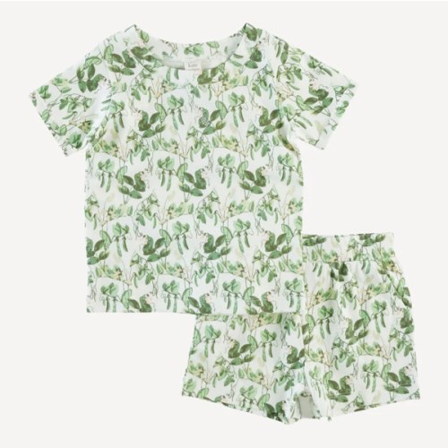 short sleeve warren set | sweet pea floral | organic cotton jersey