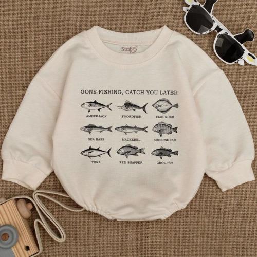 Fishing Outfit, Baby Shower Gift, Baby Romper, Cute Fishing Romper, Baby Clothes, Newborn Clothing, Baby Announcement Outfit