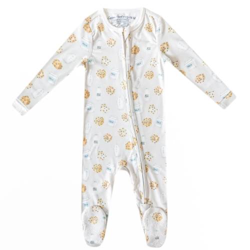 Zip-Up Footie Pajama - Chip