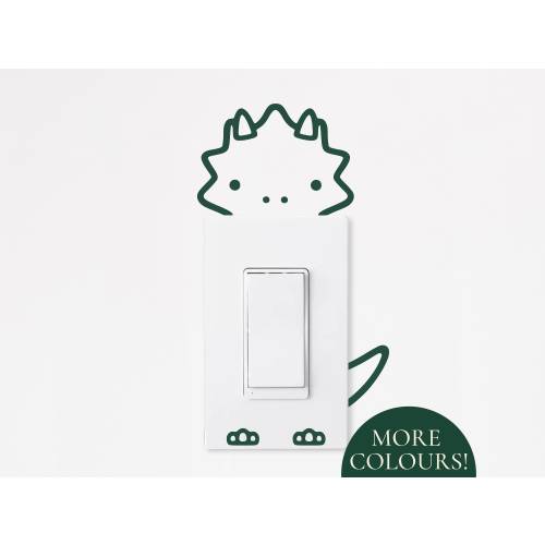 Dinosaur Outlet Cover Decal for Nursery Dinosaur Wall Sticker Dinosaur Wall Art Children's Room Decals Dino