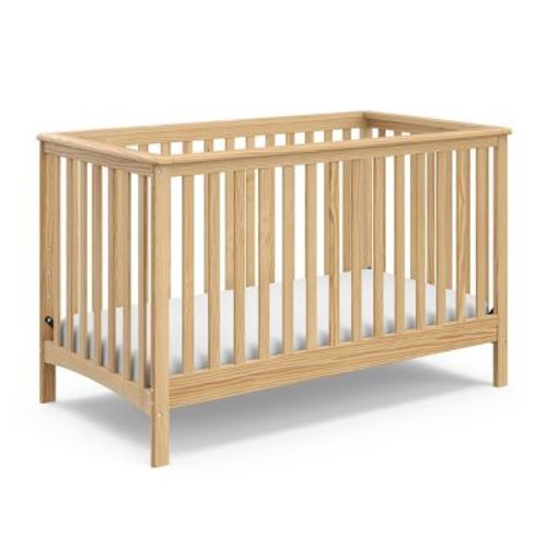 Storkcraft Hillcrest 4-in-1 Convertible Crib Natural Wood