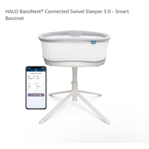 HALO BassiNest® Connected Swivel Sleeper 3.0 Smart Bassinet