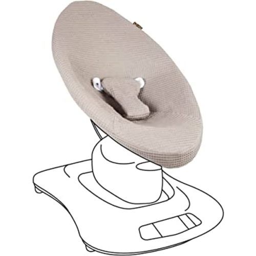 UKJE Liner Baby Rocker Cover - Compatible with Old Model Before 2022 4moms MamaRoo 4 - Baby Swing Cover - Bouncer Cover - Compatible Cover Over The 4moms Mamaroo 4 Swing Bouncer - Taupe