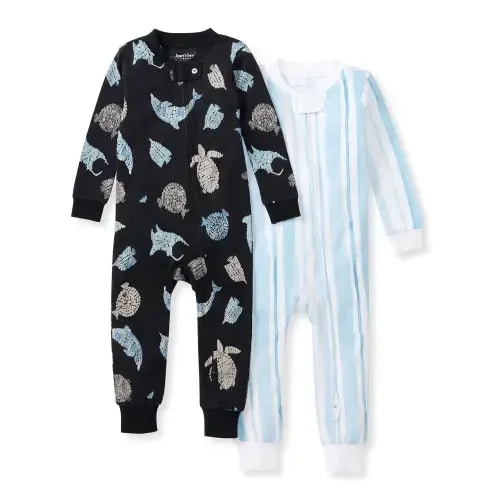 Mosaic Sea Animals Organic Cotton Sleeper 2 Pack – Burt's Bees Baby